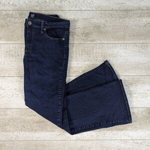 Gap Women's Perfect Boot Jeans Size 31 Short Blue Dark Wash Mid Rise Stretch